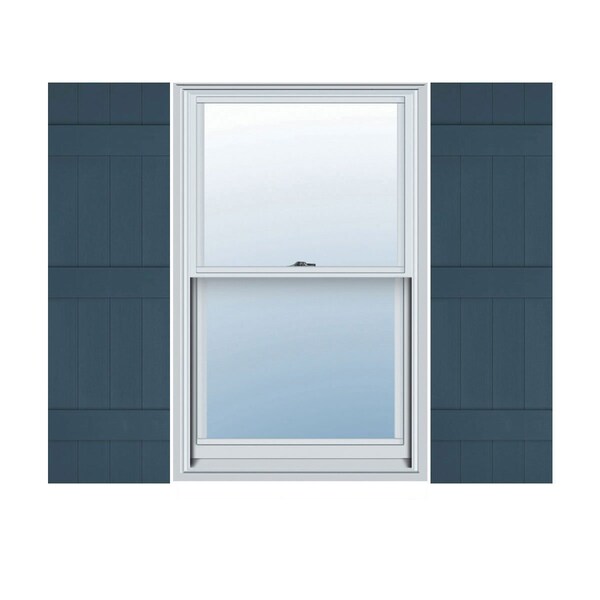 Ekena Millwork Lifetime Vinyl, TailorMade 4 Board Joined (3 Batten), Board-n-Batten, Shutter Loks, LJ4C14X06600CB, PR LJ4C14X06600CB - main